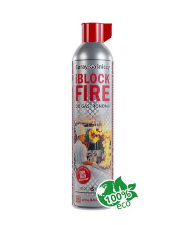 Spray Gaśniczy iBlockFIRE do Gastronomii