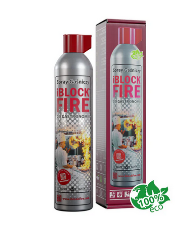 Spray Gaśniczy iBlockFIRE do Gastronomii